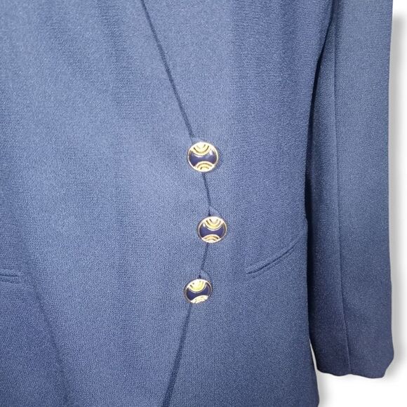 VINTAGE NAVY SUITSME BLAZER SZ.8 EUC - Picture 2 of 6